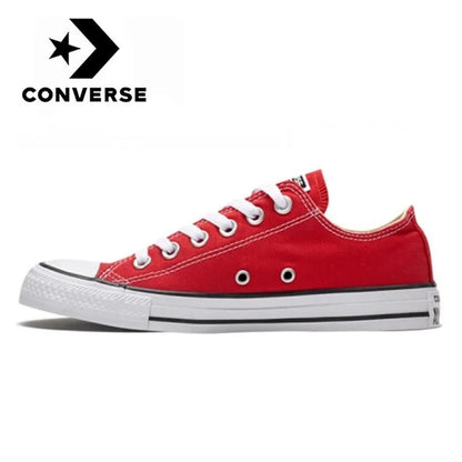 Converse Chuck Taylor All Star Men and Women Skateboarding Shoes Low-top Outdoor Vintage Sneaker White Black