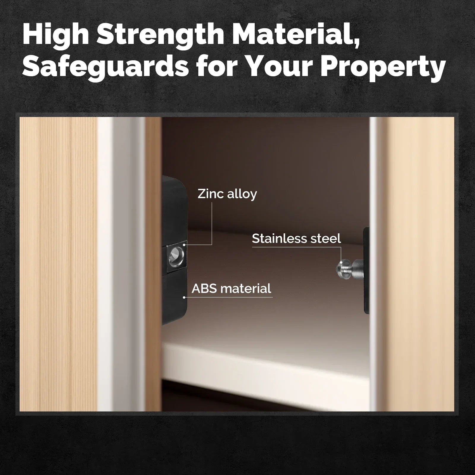 MOES Smart Lock Bluetooth Tuya-Compatible Keyless IC Card Unlock App Remote Control for Wood Cabinet Door Drawer Furniture