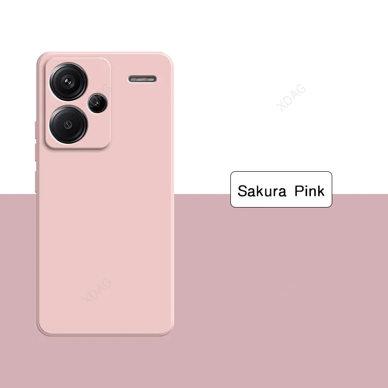 Original Soft Case for Xiaomi Redmi Note13 Note 13 Pro Plus Pro+ 13Pro+ 5G Shockproof Full Protective Liquid Silicone Back Cover