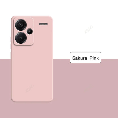 Original Soft Case for Xiaomi Redmi Note13 Note 13 Pro Plus Pro+ 13Pro+ 5G Shockproof Full Protective Liquid Silicone Back Cover