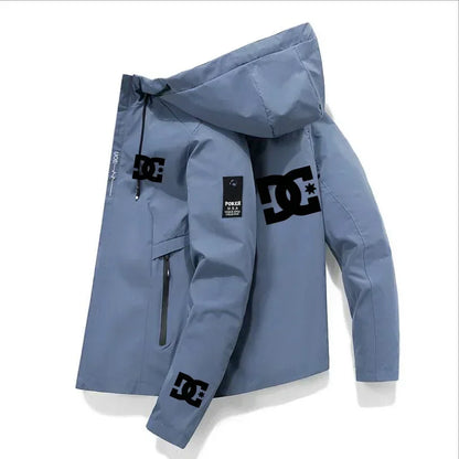 Nueva chaqueta impermeable de pesca para hombre de DC, primavera/otoño, sudadera con capucha, cortavientos, ropa deportiva, prendas de abrigo.