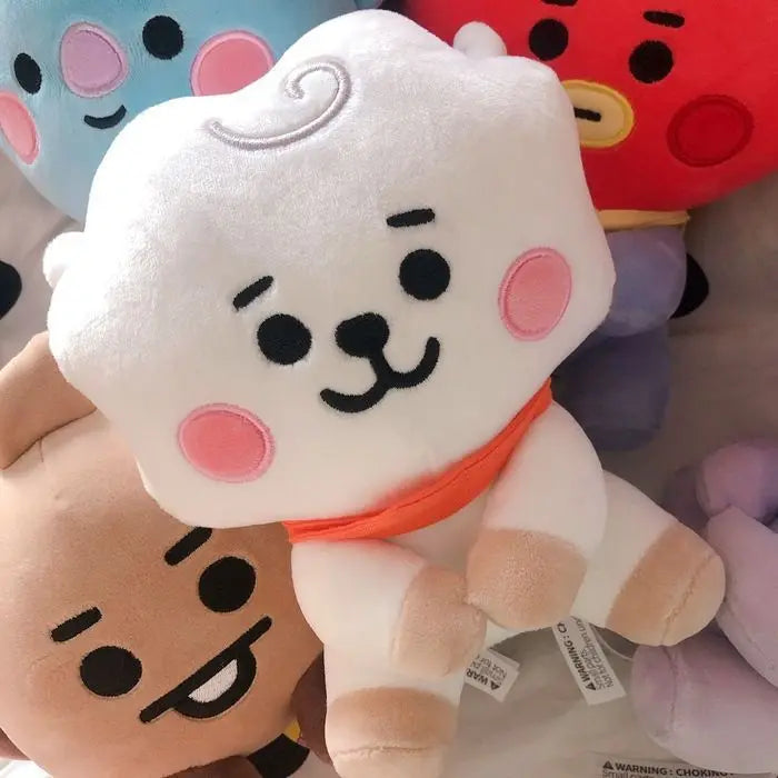 10-12cm Bandai Plush Toy Backpack Korean Bts Kawaii Doll Homecoming Season Dormitory Christmas Gift Birthday Grabbing Doll