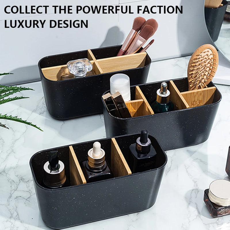 Bamboo Electric toothbrush Holder Razor Makeup Brush Storage Box Toothpaste Toothbrush Stand Bathroom accessories