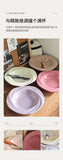 French Tableware Ins Style Ceramic Dishes Family High-value Bowl 8-inch Plate Dish Soup Bowl Cream Style