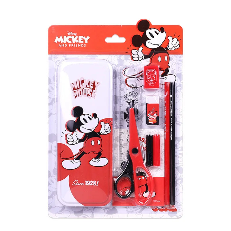 Disney Stationery Set Gift Box Mickey Minne SpiderMan Lotso Frozen Primary student School Supplies Boys girls Children's Gift