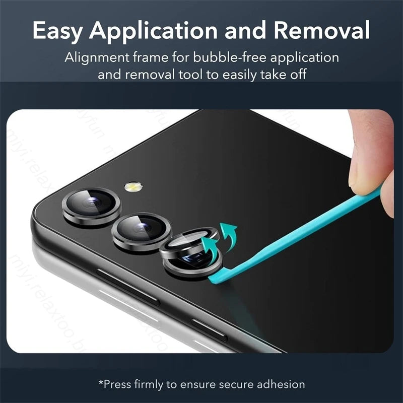 Matel Ring+Tempered Glass Moblie Phone Camera Lens Film For Samsung Galaxy A55 A35 A25 A15 5G Sumsung Samung A 55 35 25 15 2024