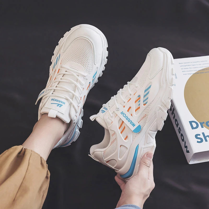 Fashionable Men And Women 2024 Spring And Summer New Mesh Breathable Versatile Thick Sole Hot Casual Sports Couple Shoes New