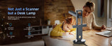 CZUR Aura Pro Portable Book Scanner Document Max A3 Size with Smart OCR Led Table Desk Lamp for Family Home Office