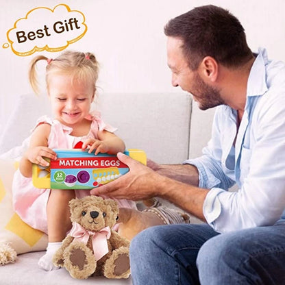 Matching Eggs Toys for Kids 1 2 3Toddlers Montessori Toys Easter Eggs Baby Shape Sorter Games Children Educational Learning Toys