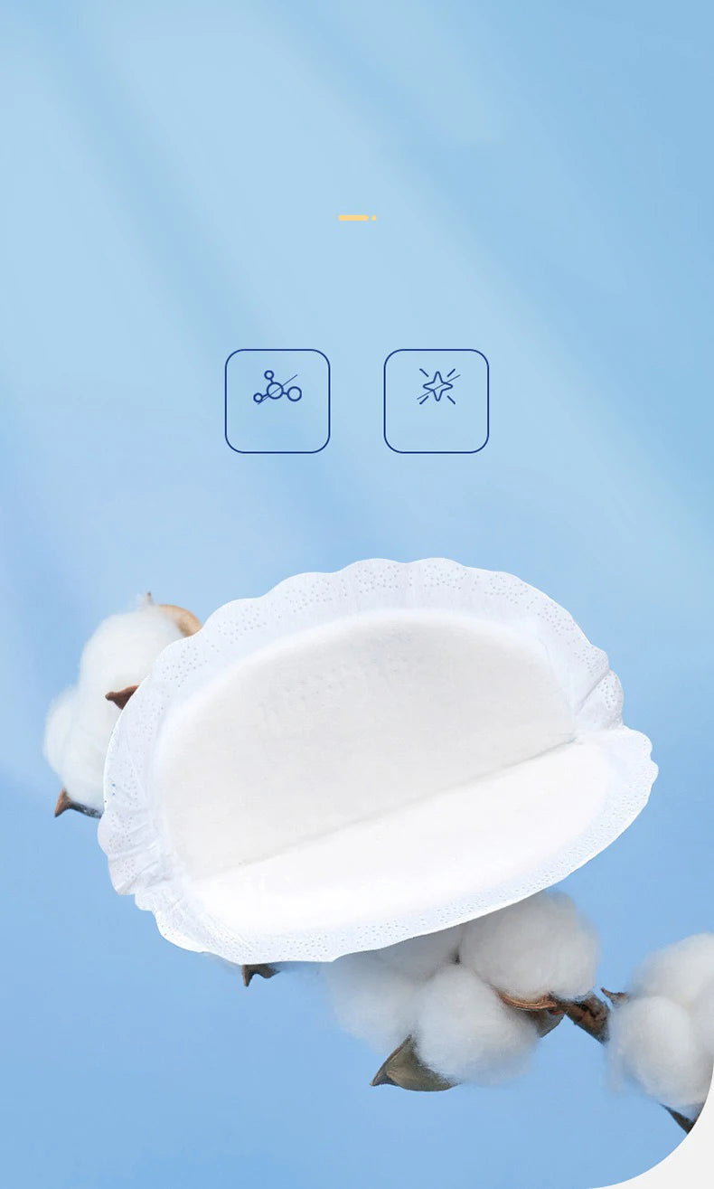 30 Pcs Disposable Breastfeeding Nursing Pads Breathable Dry Slim Super Absorbency Cotton Anti-Leak Pads During Lactation