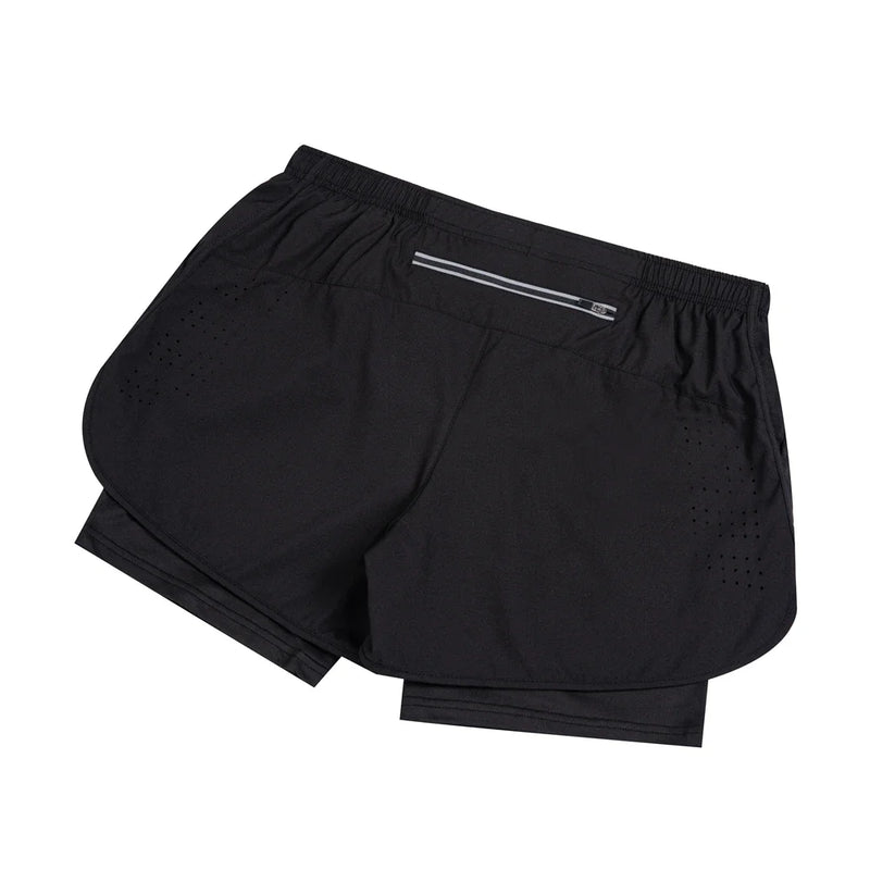 2025 New Men's Running Shorts Fitness Quick-drying Double Layer Shorts Men Workout Training sweatpants Bodybuilding Short Pants