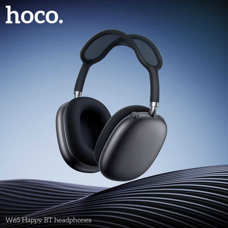 HOCO W65 New Bluetooth 5.4 Headphone Over Ear Big Earphones Hifi Audio Music Sport Gaming Headsets for Iphone Android With Mic