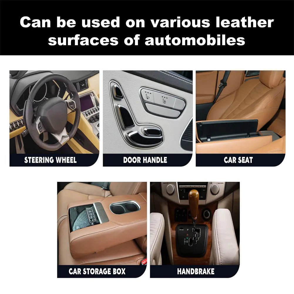 Leather Conditioner Long Lasting Car Seats Polishing Nourishment Care Leather Care Cream for Leather Pant Bag Shoes Furniture