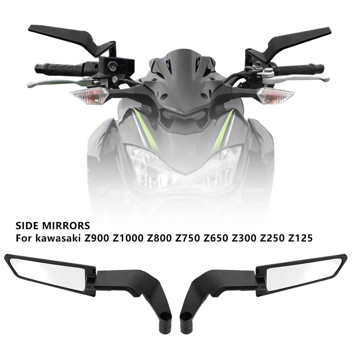Motorcycle Accessories Mirrors Stealth Winglets Mirror To Rotate Adjustable Mirrors For YAMAHA MT 03 07 09 R1R3R7 XMAX KTM BMW