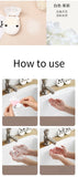 1box Disposable Soap Paper Travel Soap Paper Washing Hand Bath Clean Scented Slice Sheets Mini Paper Soap Bathroom Supplies