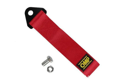 Cuerda de remolque para coche Omp, modificación, gancho de seguro de automóvil, parachoques delantero, cuerda de remolque, cabeza de vehículo, serpentina para coche, accesorios decorativos