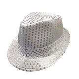 Stylish Unisex Hemming Sun Carnival Hat Unisex Stage Performance Sequins Hat