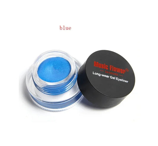 Oferta especial: Delineador de ojos en gel morado, negro, azul y marrón, resistente al agua y a las manchas, kit de maquillaje M1009. 