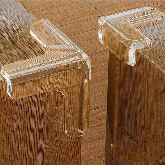 4/10 protectores de esquinas anticolisión para niños, protectores de esquinas de seguridad para bebés, protectores de silicona para mesa, suaves y transparentes.