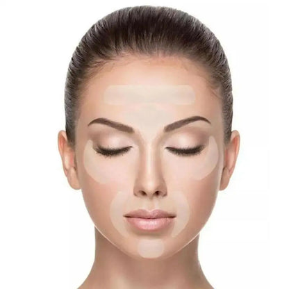 1set Reusable Face Wrinkle Remover tapes Silicone Anti-wrinkle Face Forehead Cheek Chin Sticker Anti Aging Skin Care Mask