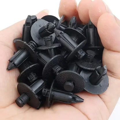 Remache de plástico para carenado de coche, clips de sujeción para panel, 3 tamaños, pasador de presión, 6 mm, 7 mm y 8 mm, para interior, 100/50 unidades