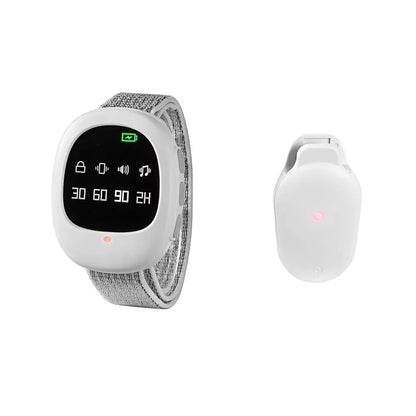 Alarma inalámbrica para enuresis de 40 m, sensor de entrenamiento para ir al baño para adultos mayores, con pulsera para niños y adultos mayores.