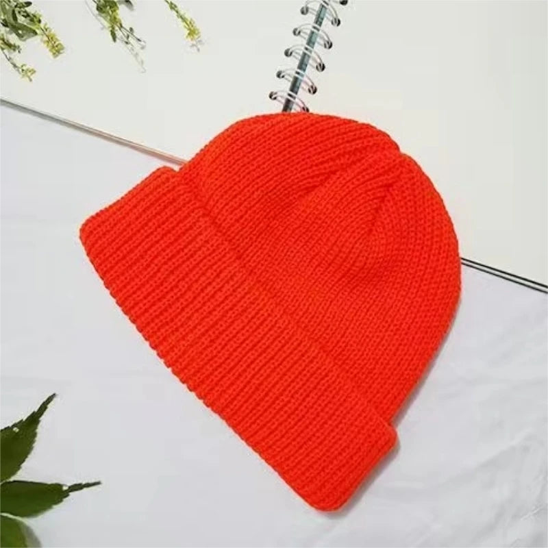 Custom Logo Beanie, Men's Cap Your Embroidered Design Hats for Woman Winter Warm Skull Balaclava DIY Team Logo Elastic Knit Cap