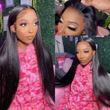HD Lace Frontal Wig 13x6 13x4 Lace Front Wig Human Hair 30 Inch Bone Straight Transparent Lace Human Hair Wigs 4x4 HD Closure Wig