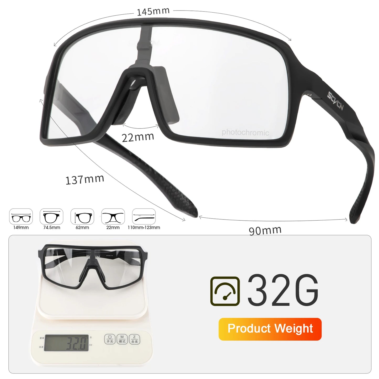 Sunglasses for Men Fashion Outdoor Sports Men Bicycle Cycling Glasses Woman Riding Goggles Mountain Driving Eyewear Accessories