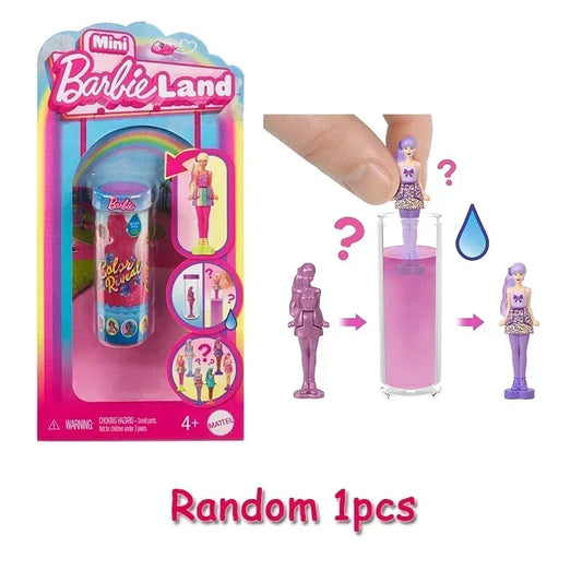 Barbie Color Reveal Mini Fashion Doll with Nail Polish Shell Accessories and Changeable Outfits Micro Dolls Toys Gift for Girls