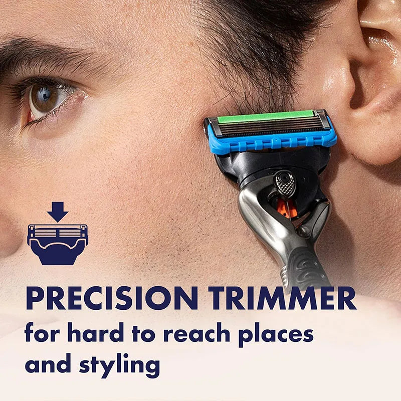Gillette ProGlide Power Razor Men Face Beard Shaving Flexball Handle Microcomb Electric Razor with Precision Trimmer Hair Cut
