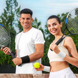 6pcs Sweat Absorption Sports Wristband, Moisture Wicking Wrist Guard For Tennis, Basketball, Running