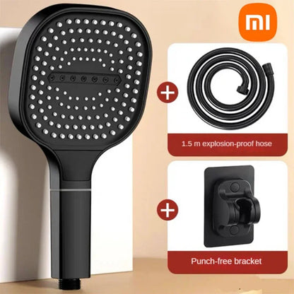 Xiaomi 13cm Large Panel 3Modes Adjustable Home Shower Head  High Pressure Massage ShowerHead Filter Element Bathroom Accessories