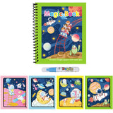 1 Livro de Colorir Infantil com Caneta de Água Recarregável (Livro Mágico de Desenho com Água) – Brinquedo Educativo de Desenho e Aprendizado