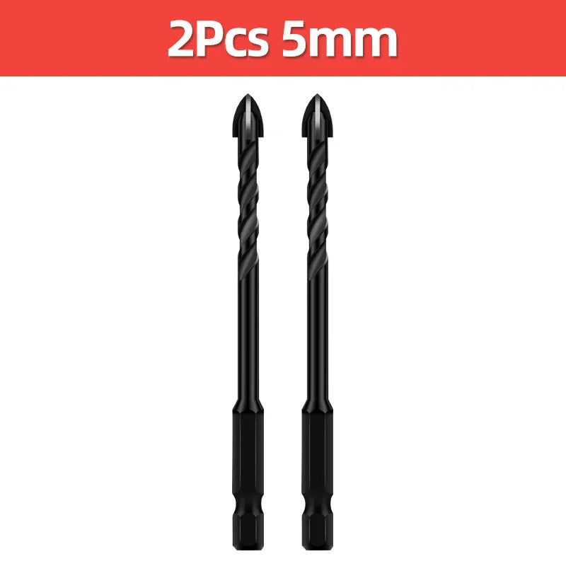 Cross Hex Tile Drill Bit For Glass Concrete Ceramic Tile Hole Opener Tungsten Carbide Hard Alloy Bits Set Tools 3 4 5 6 8 10 12mm