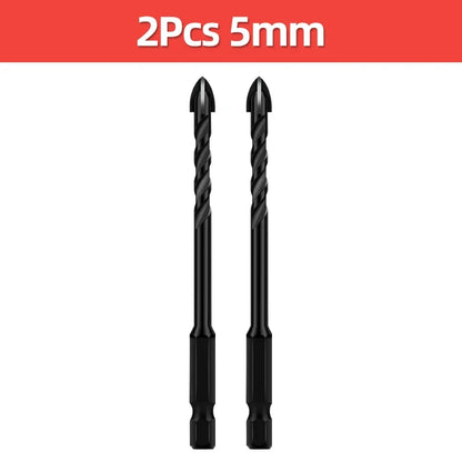 Cross Hex Tile Drill Bit For Glass Concrete Ceramic Tile Hole Opener Tunsten Carbide Hard Alloy Bits Set Tools 3 4 5 6 8 10 12mm