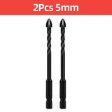 Cross Hex Tile Drill Bit For Glass Concrete Ceramic Tile Hole Opener Tungsten Carbide Hard Alloy Bits Set Tools 3 4 5 6 8 10 12mm