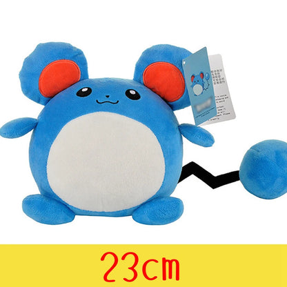 Peluche de Pokémon de alta calidad con etiqueta, dibujo animado de Pikachu, Charmander, Squirtle, Bulbasaur, muñeco de peluche, regalo para niños.