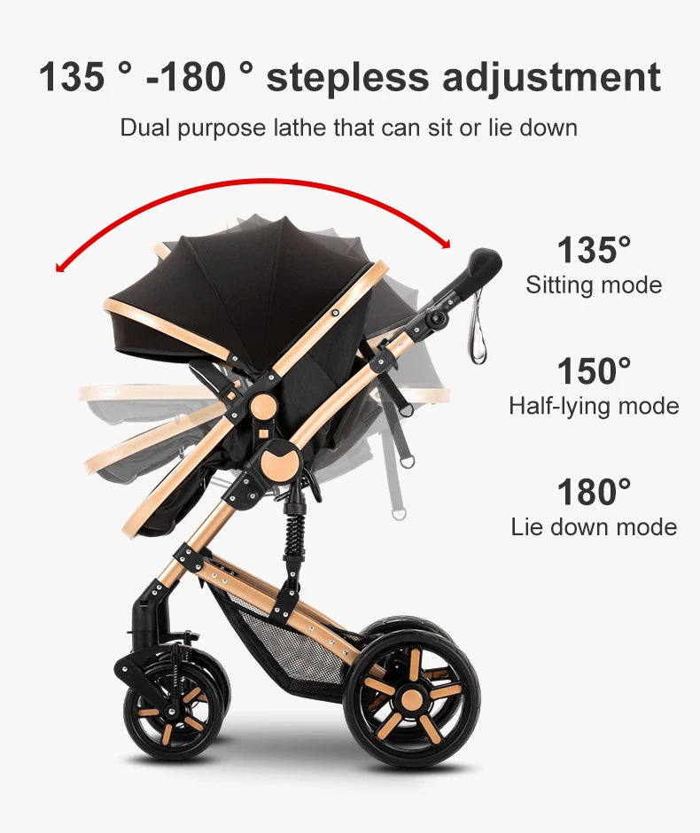 Cochecitos 3 en 1, cochecito de bebé, asiento de coche, cochecito de viaje, cochecito para recién nacidos, paisaje alto, artículos para madres, niños y bebés.