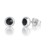 Classic Modern Cubic Zirconia Stud Earrings For Women Simple Rose Gold Color Women's Earing Accessories Fashion Jewelry E270