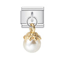 URING New Italian Charm Bracelet Pendant Series Shell Imitation Pearl Heart Personalized Assembly Chain Y2k DIY Making Jewelry