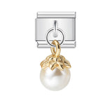 URING New Italian Charm Bracelet Pendant Series Shell Imitation Pearl Heart Personalized Assembly Chain Y2k DIY Making Jewelry
