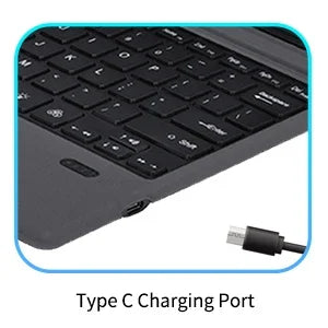 Teclado inalámbrico compatible con Bluetooth con panel táctil retroiluminado compatible con Surface Pro 3 4 5 6 7 Go 1 2 3 para viajes de negocios