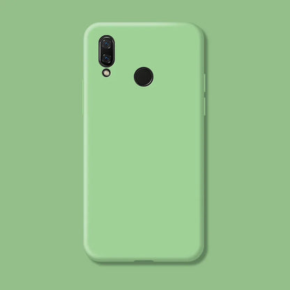 For Huawei P Smart 2019 Case Fundas Original Case Huawei P Smart 2019 Shockproof TPU Liquid Silicone Protective Phone Back Cover