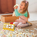 92Pcs Food Vocabulary Flashcards for Kids Double Side Parent-Child Interaction English Card Educational Learning Cards