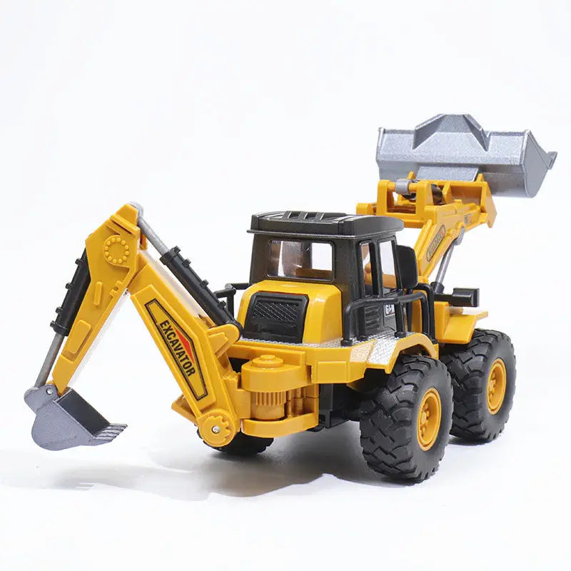 Juguetes para niños, tractor de aleación, excavadora, buldózer, grúa en miniatura, camión, modelo de vehículo agrícola de ingeniería fundido a presión, regalos para niños