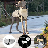 Reflective Pet Dog Outdoor Jacket Pet Coat Vest Winter Warm Reflective Cotton Dogs Clothing for Large Middle Dogs  Labrador