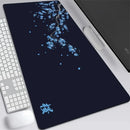 Japan Cherry Blossom Mouse Pad XXL Gray Laptops Gaming Deskmat Sakura Mousepad Anime Office Carpet Gamer Keyboard Computer Desks