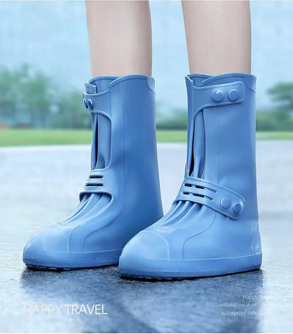 Rain Boot Covers Waterproof Anti Slip Shoe Cover Cubre Zapatos Para La Lluvia De Silicona Cubierta Ipermeable Para Lluvia XXL