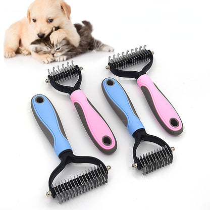 Cepillo profesional para quitar el pelo de mascotas, removedor de nudos, peine para cachorros y gatos, suministros para el cuidado de perros.
